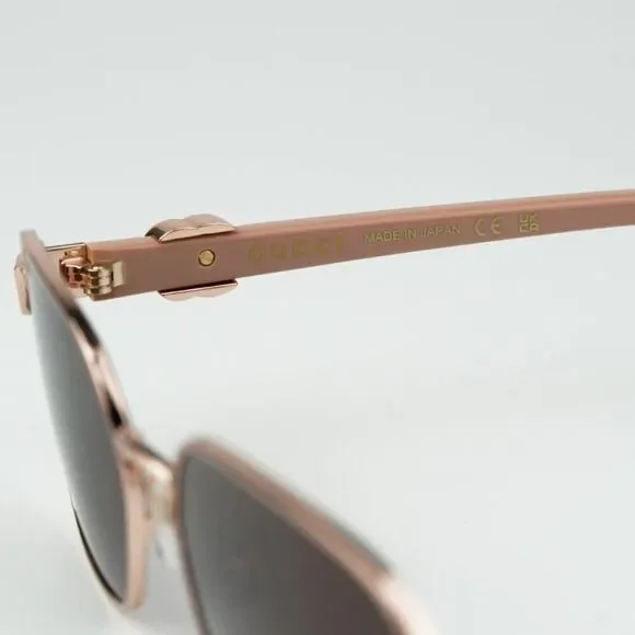 NEW Gucci GG1593S 003 Gold Pink Violet Geometric Unisex Sunglasses GG 1593S - Picture 9 of 12